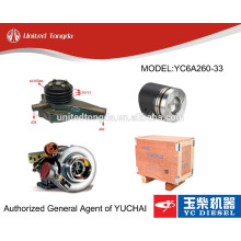 Original yuchai engine YC6A260-33 parts for Chinese truck